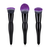 2020 High end new design custom makeup brushes 3pcs foundation brush black makeup brush