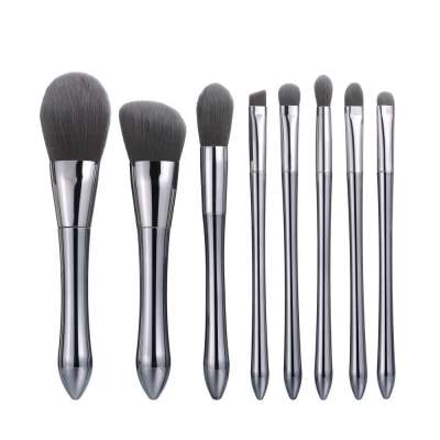 Wholesale Crystal Rhinestone Makeup Brushes 8Pcs Box Luxury Gold Metal Glass Brush Acrylic Cosmetic Professional  Pier